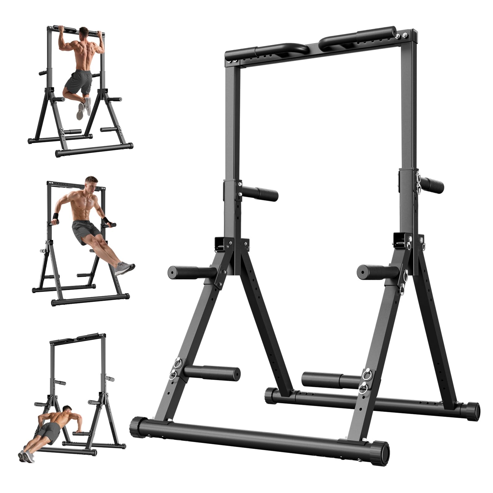Freistehend Zusammenklappbar Klimmzugstange Outdoor 220KG Stable für Home Gym Garage
